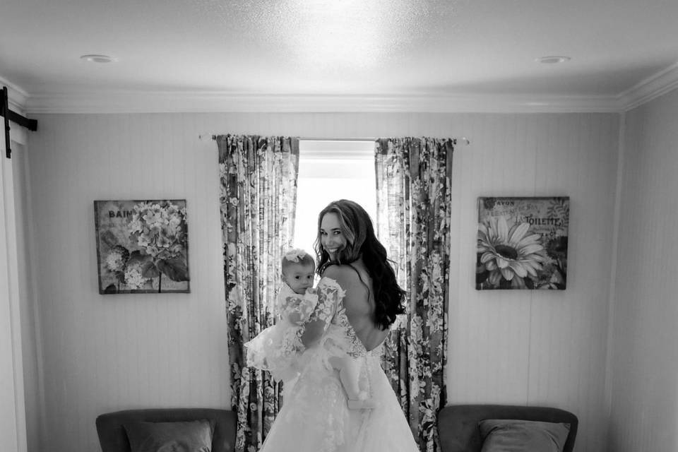Bride and Mini Me