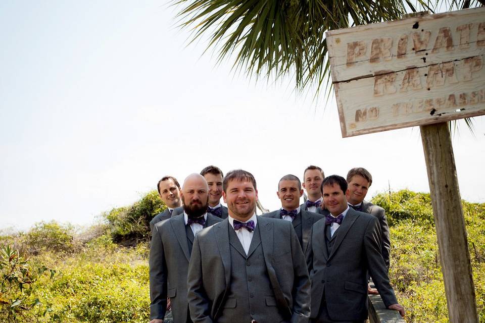 Groom and the groomsmen