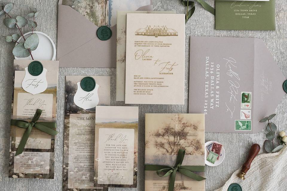 Greenery Invitation