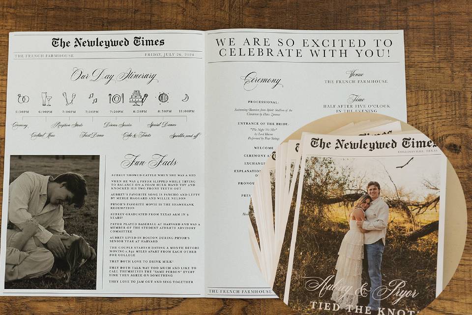 Wedding Newspaper