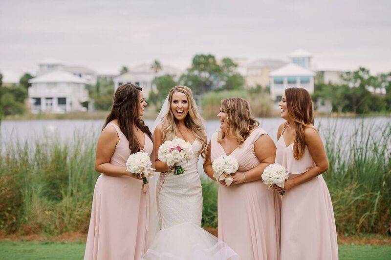 Baby pink | Carillon Weddings Meeting House photo by Paul Johnson