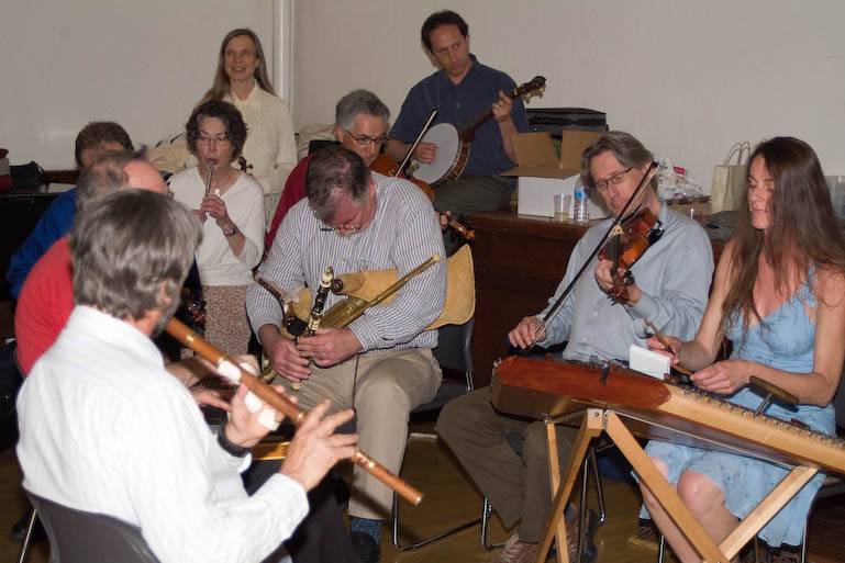 A rousting Irish ceili after dinner and reception.