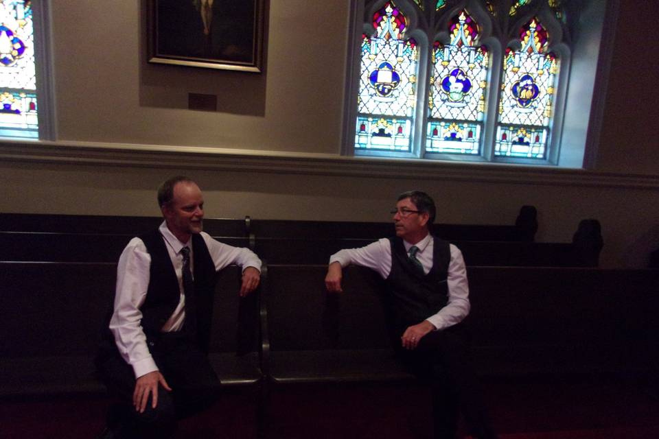 The Crooked Road Céilí Band performed the processional, recessional, and the cocktail and reception for this formal wedding at several venues in San Francisco, CA in October 2014.