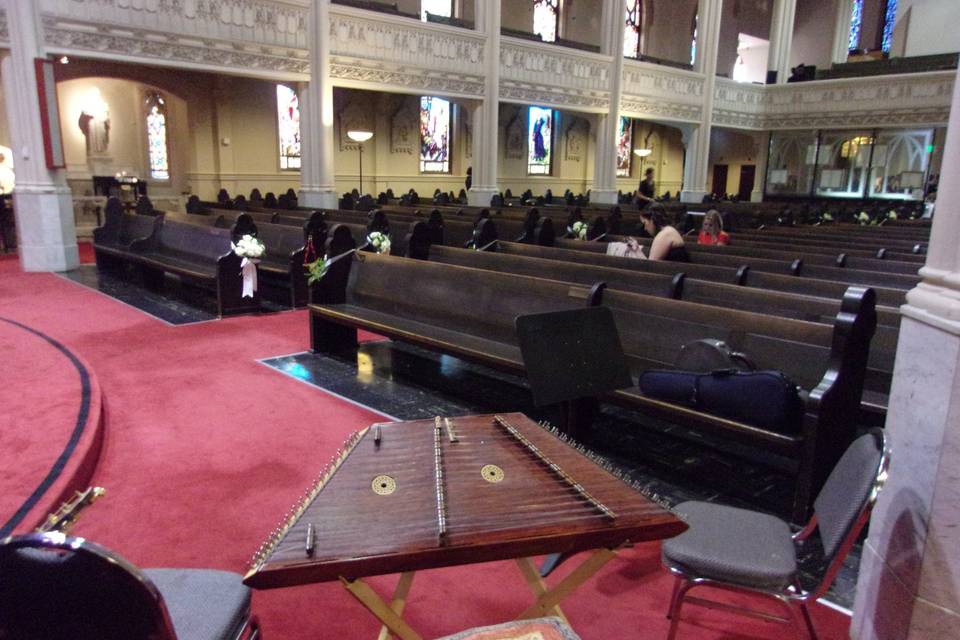 The Crooked Road Céilí Band performed the processional, recessional, and the cocktail and reception for this formal wedding at several venues in San Francisco, CA in October 2014.