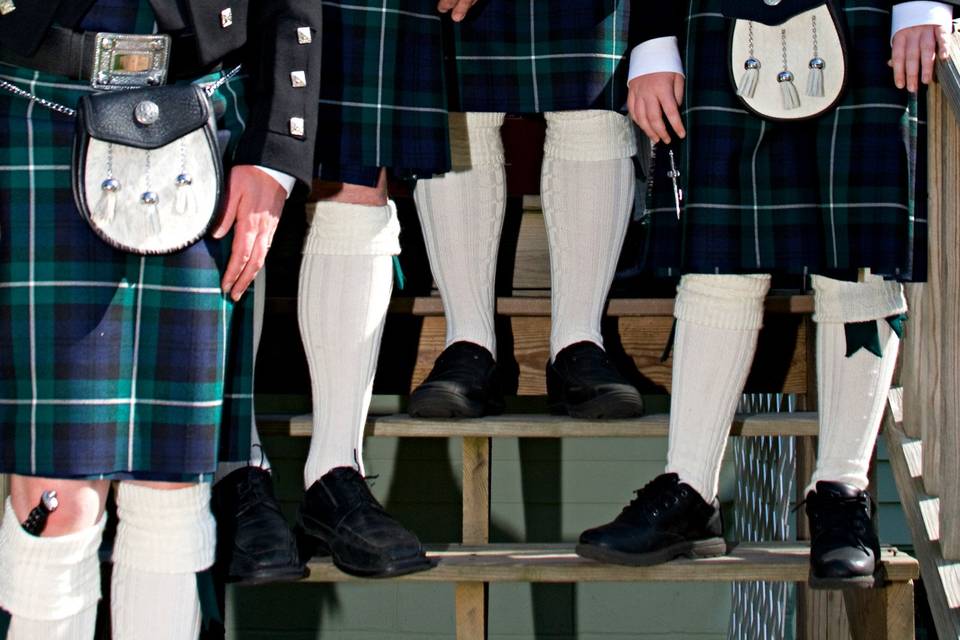 We can handle all ages - rental kilts from Irish Traditions.