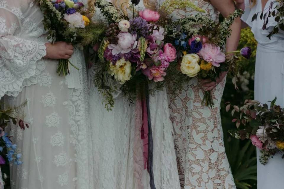 Matching bouquets