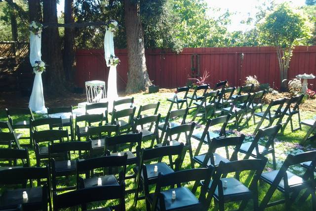 An outdoor ceremony