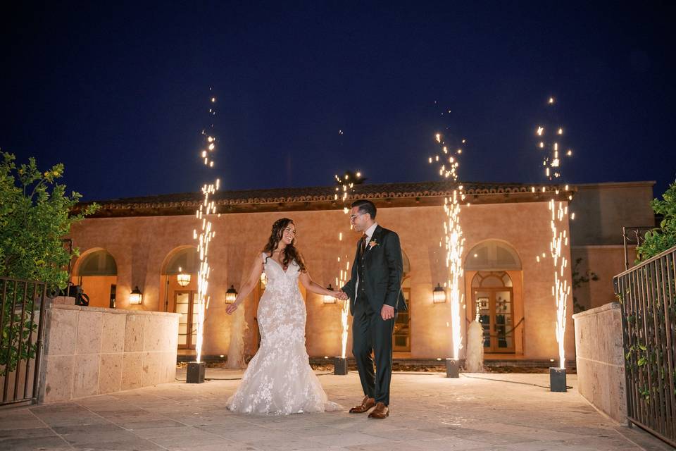 Sparkler Entrance @ Royal Palm