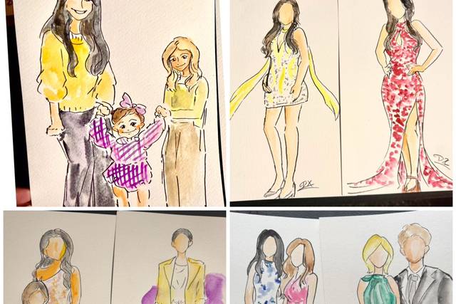 Watercolor Fashion Portrait