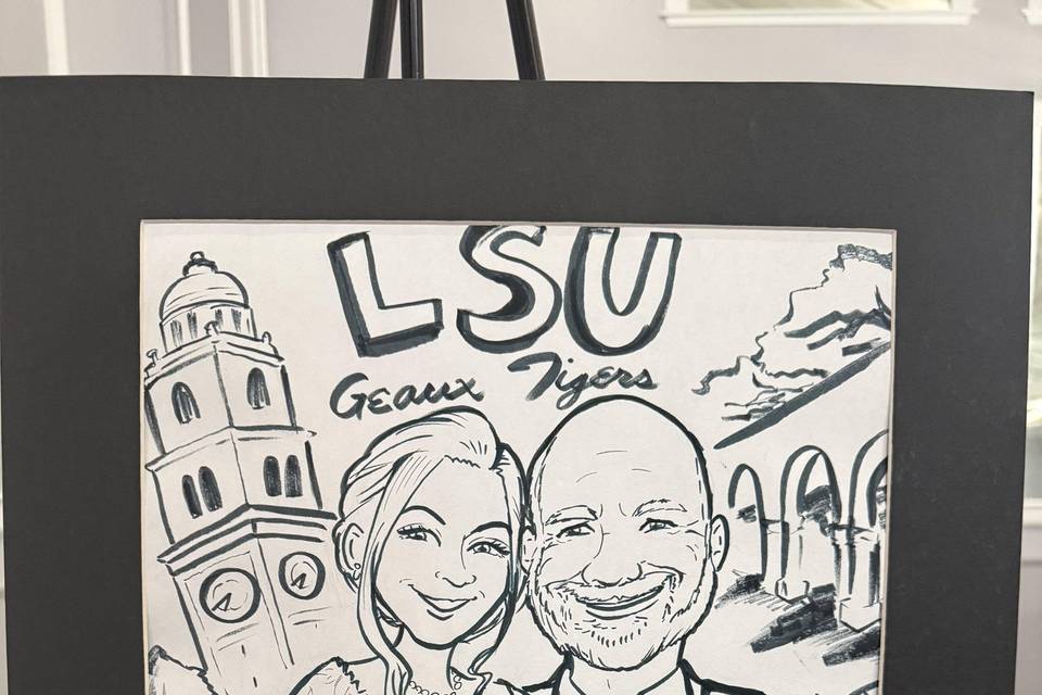 Wedding Caricature Poster