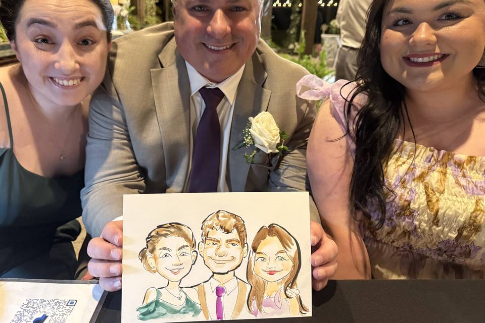 Watercolor caricature