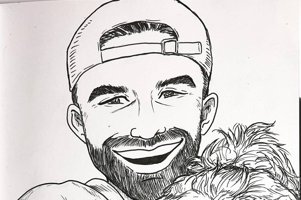 Caricatures withe pets