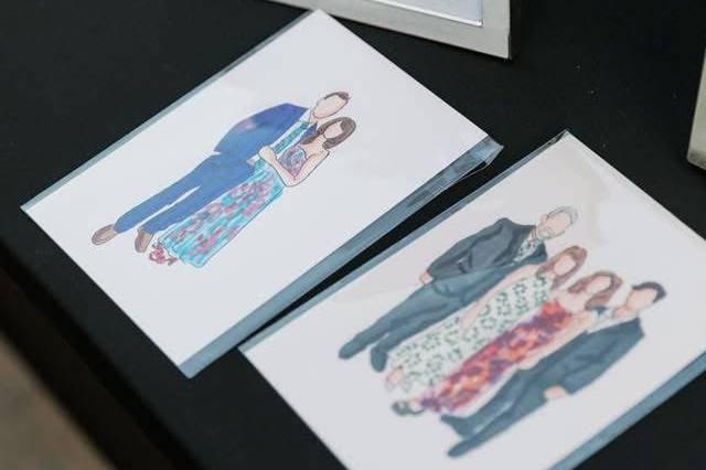 Watercolor fashion portraits