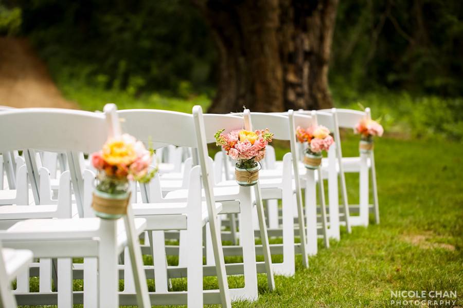 Wedding ceremony setup