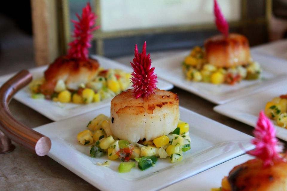 Seared scallop