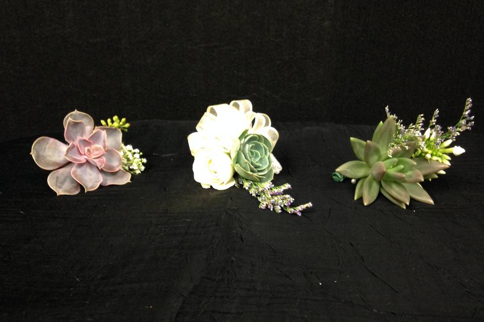 Succulent Boutonnieres