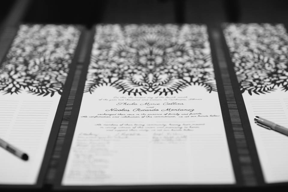 Wedding invitation card