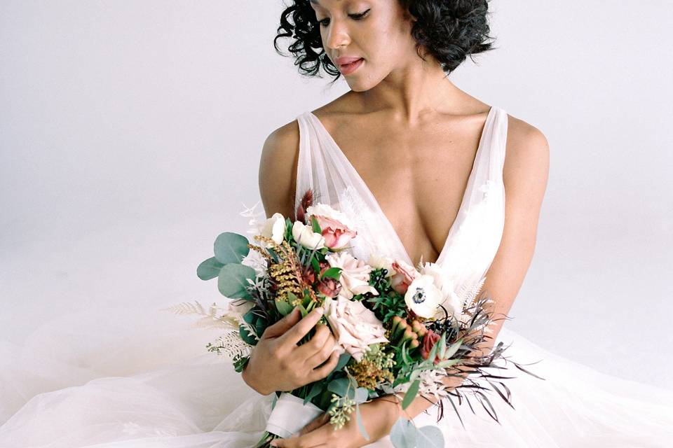 Soft Tulle Gown Texture