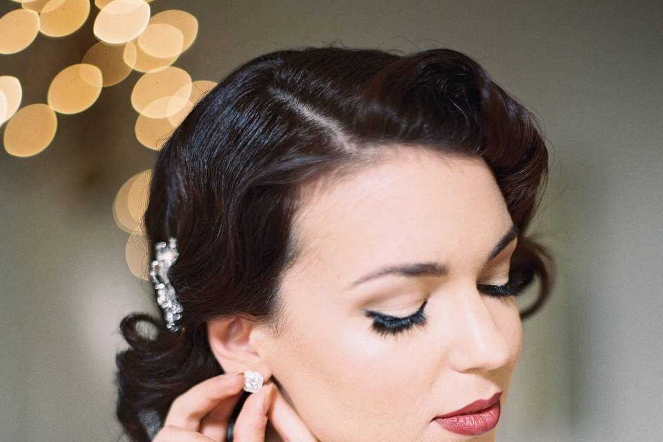 Detailed Updo & Accessory Prep