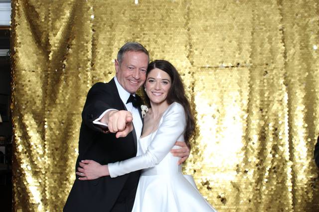 Gold sequin backdrop