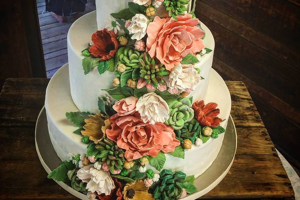 Sugar Flowers and Succulents