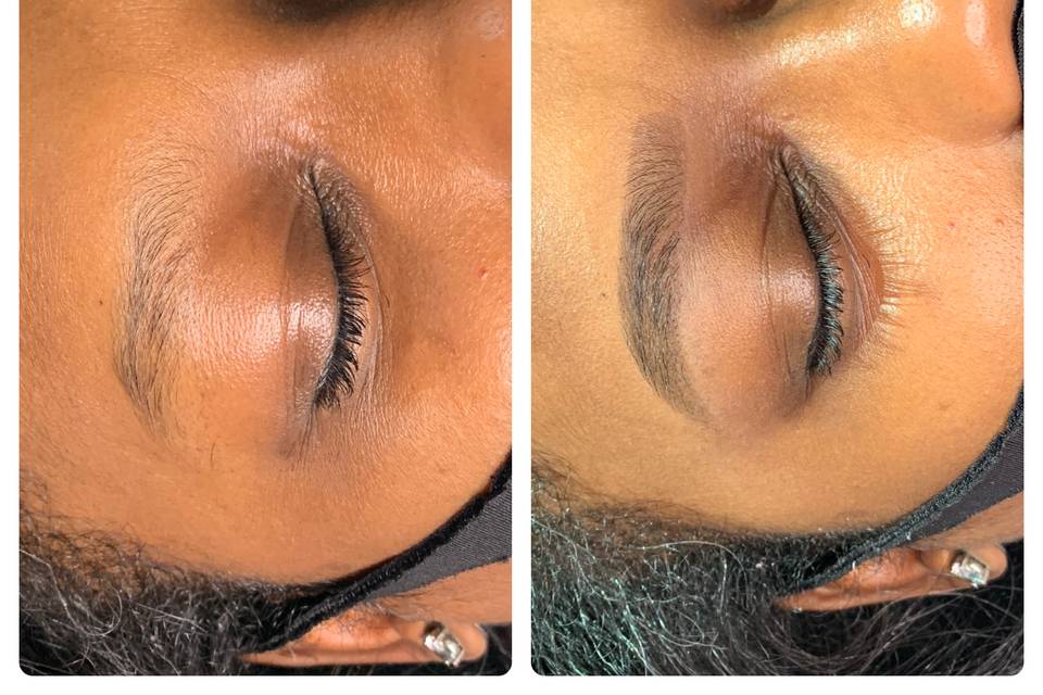 Before/After Brow wax & Tint