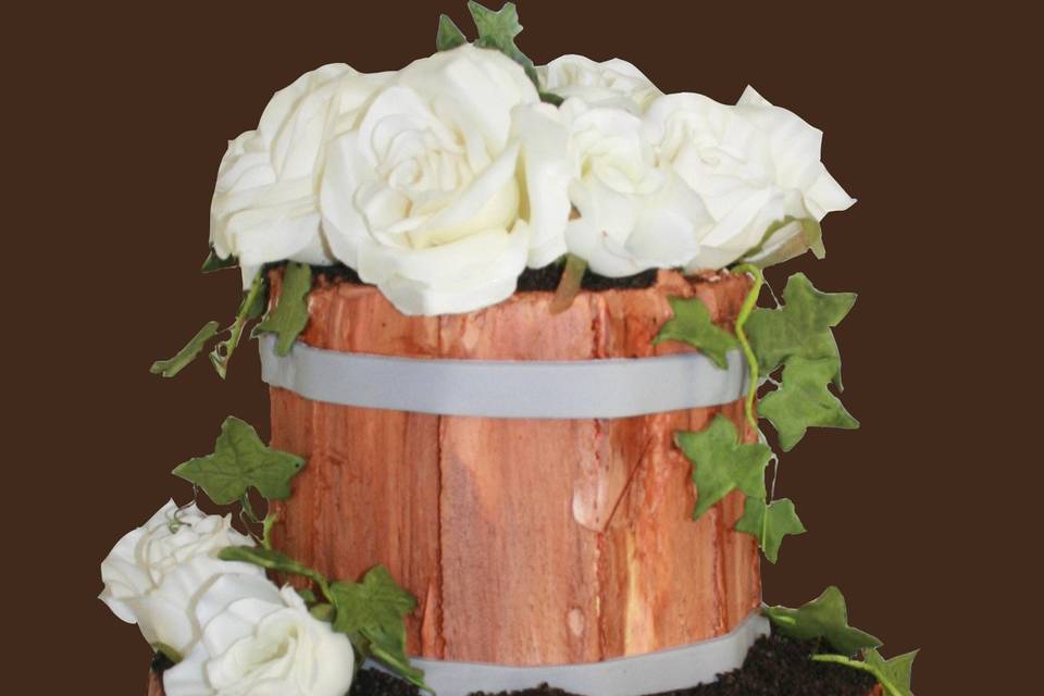 Wood inspired cake