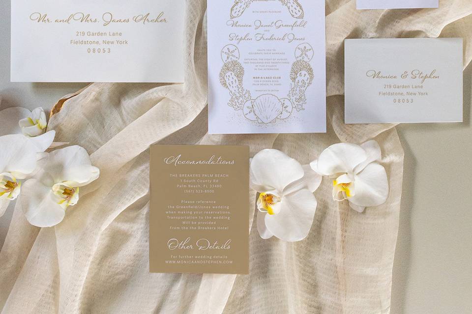 Ocean treasures invitation