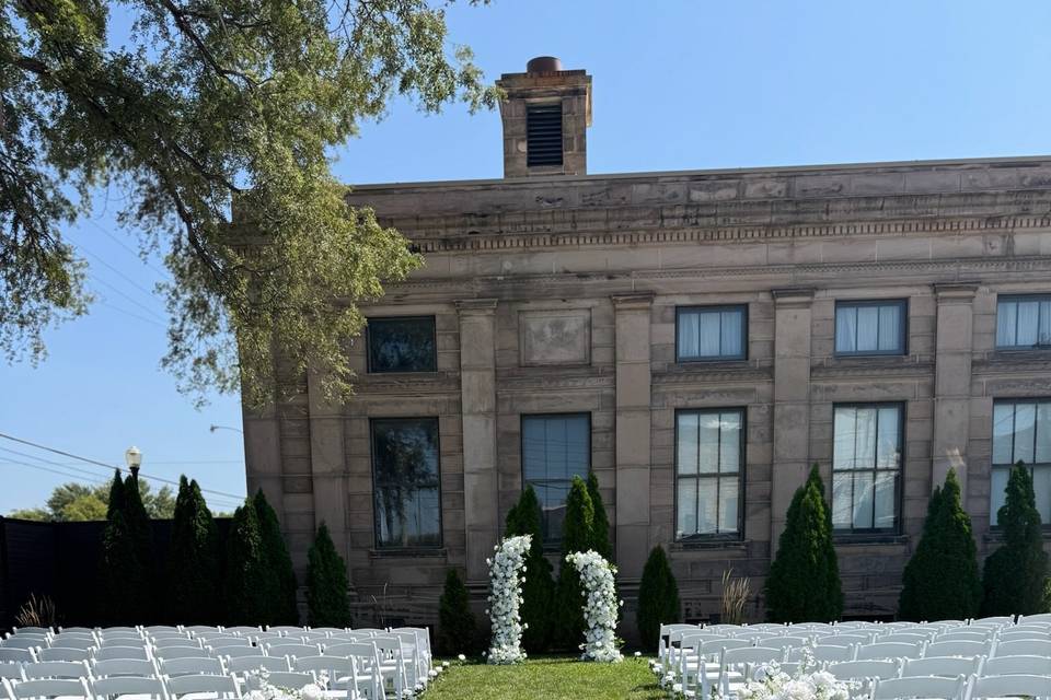 White arches