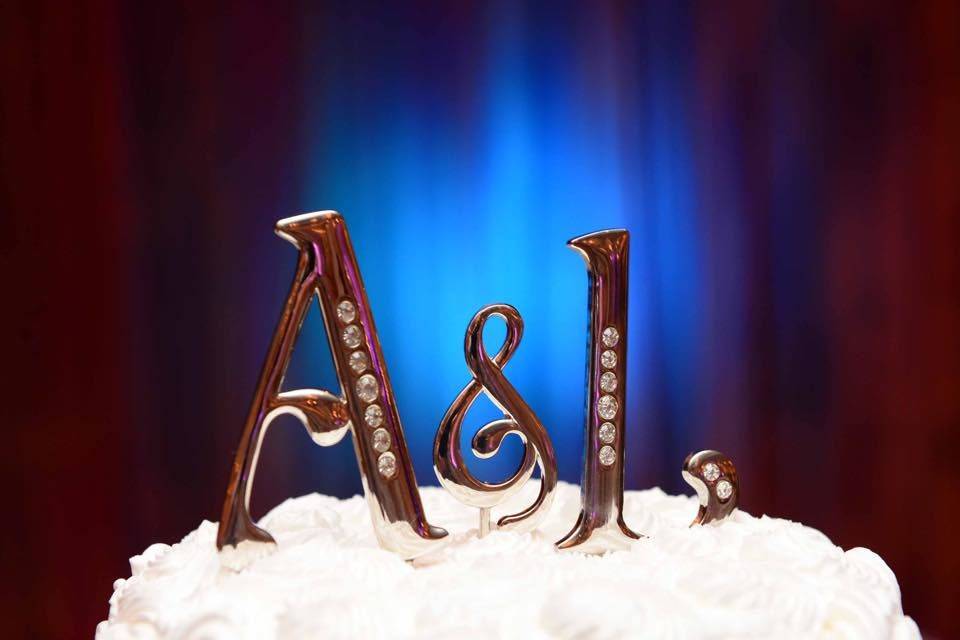 Wedding couple initials