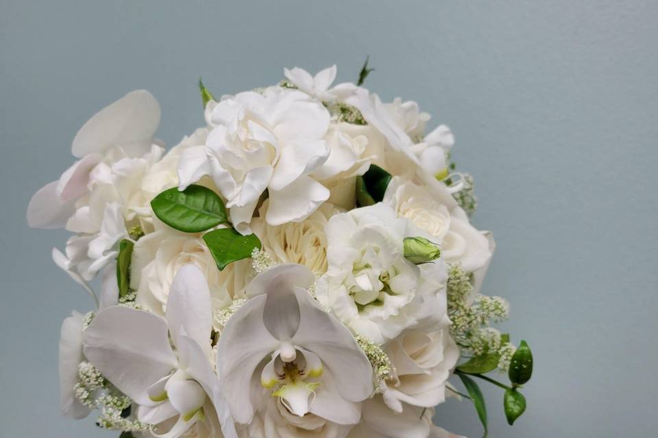 Gardenia and Orchid bouquet