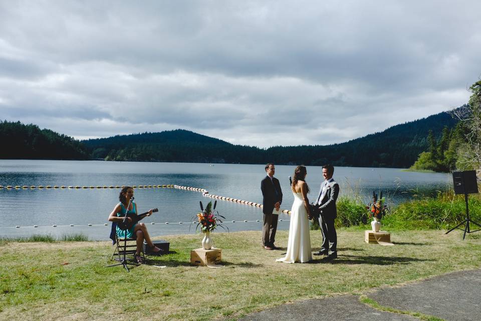 Ceremony by the water