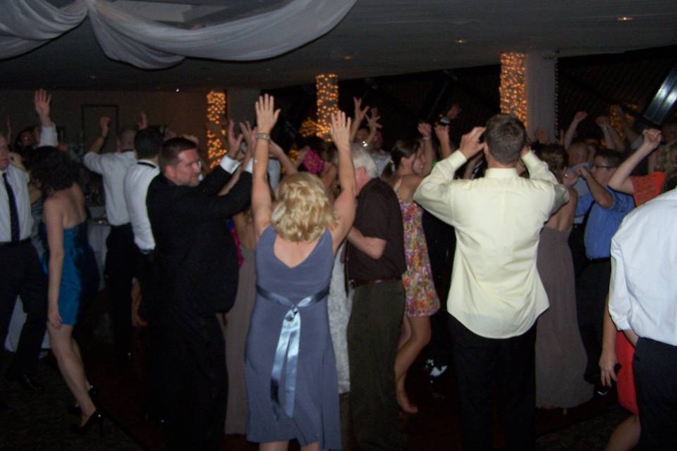 Celebration on the dance floor