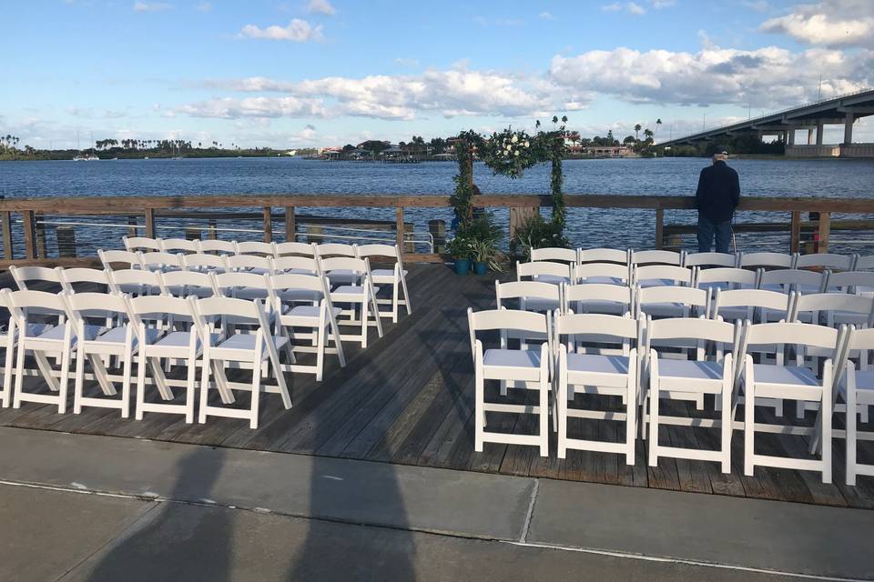 Riverside Park Deck Wedding