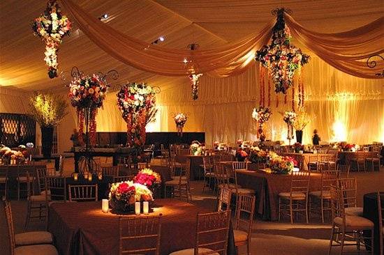 Wedding reception tent for a king and queen!