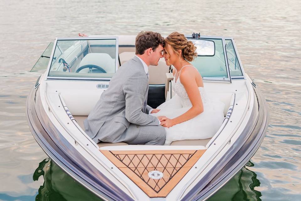 Boat Wedding Couple