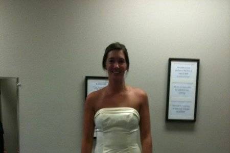Bridal Dress altered by Alterations inc