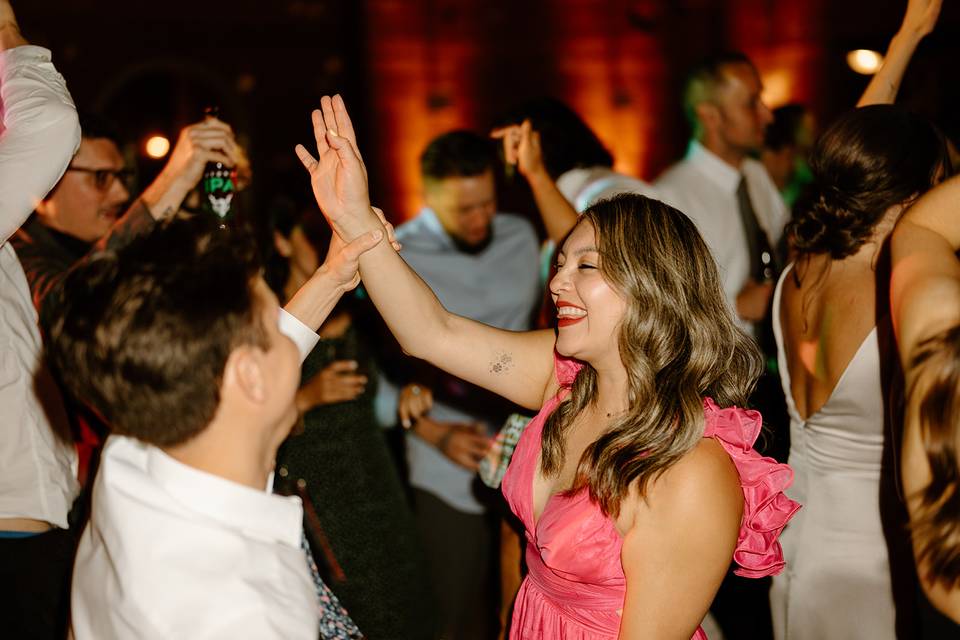 Gettin' down!