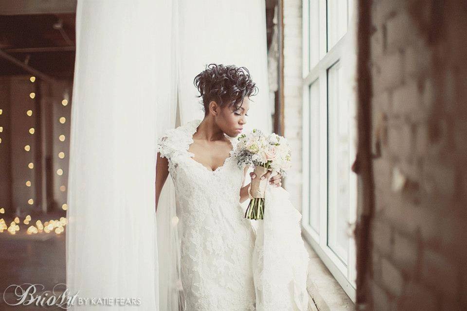 Bride by the window