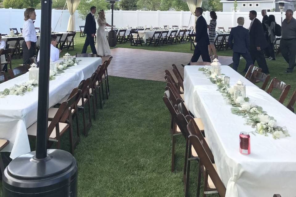 Let the reception begin!