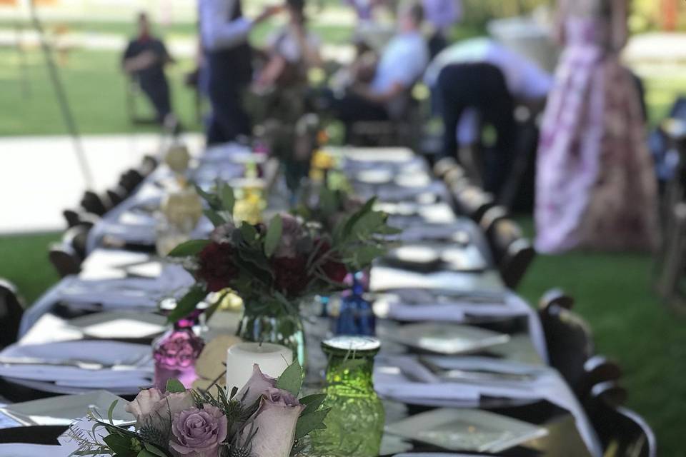 Nice table setting for dinner