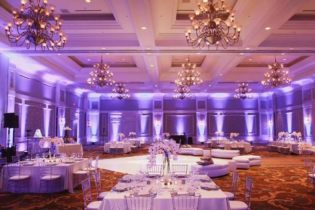 Indoor reception setup