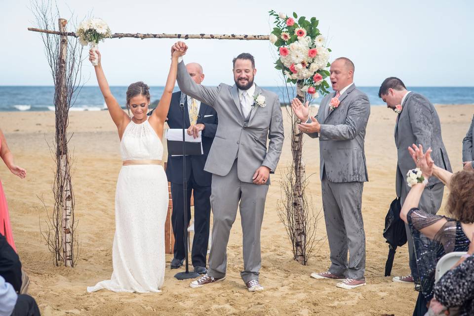 Beach wedding vibes