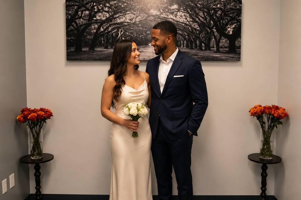 Romantic Couple Beneath Forest Wall Art_WeddingPro.jpg