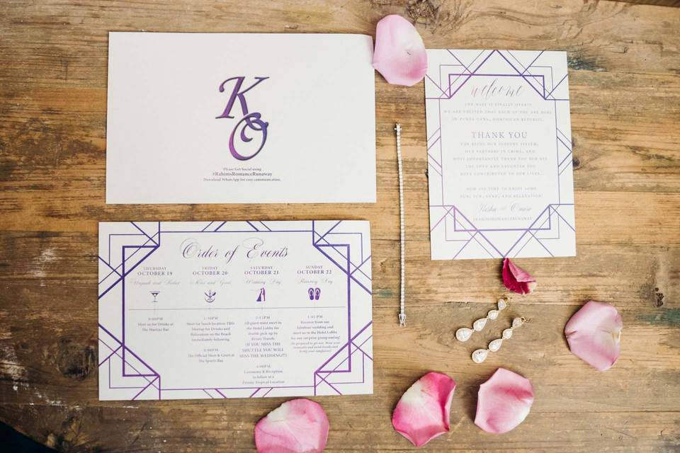 Geometric Wedding Suite