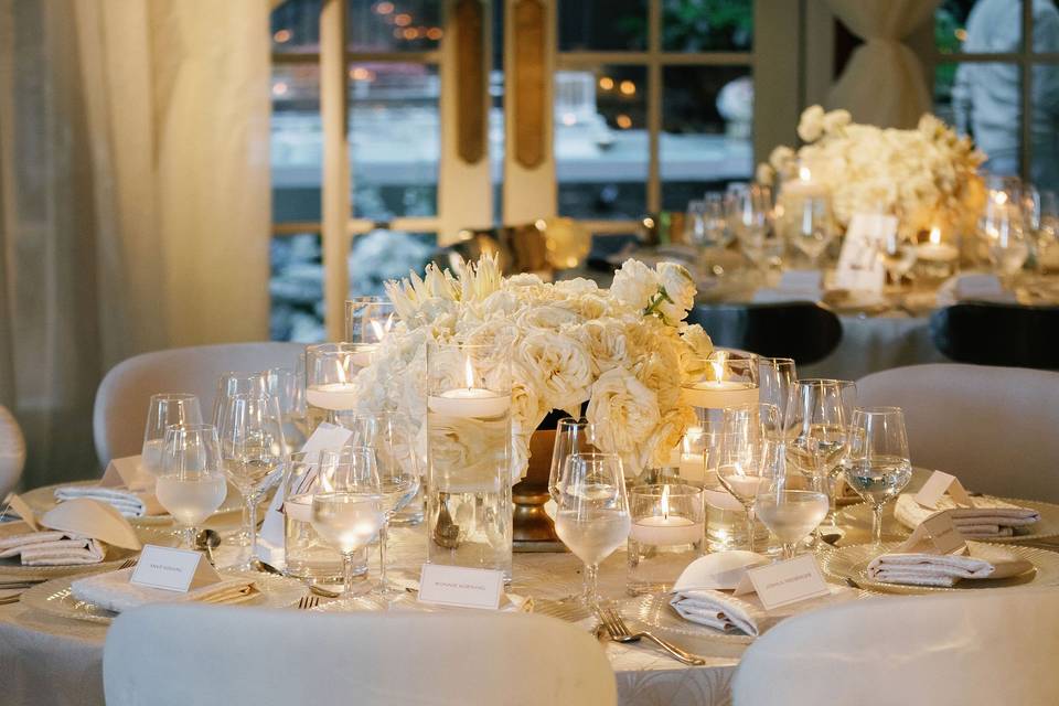 White Table Close Up