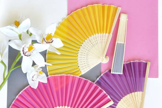 Colorful fans