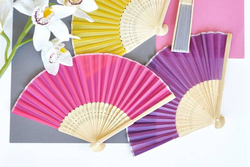 Colorful fans