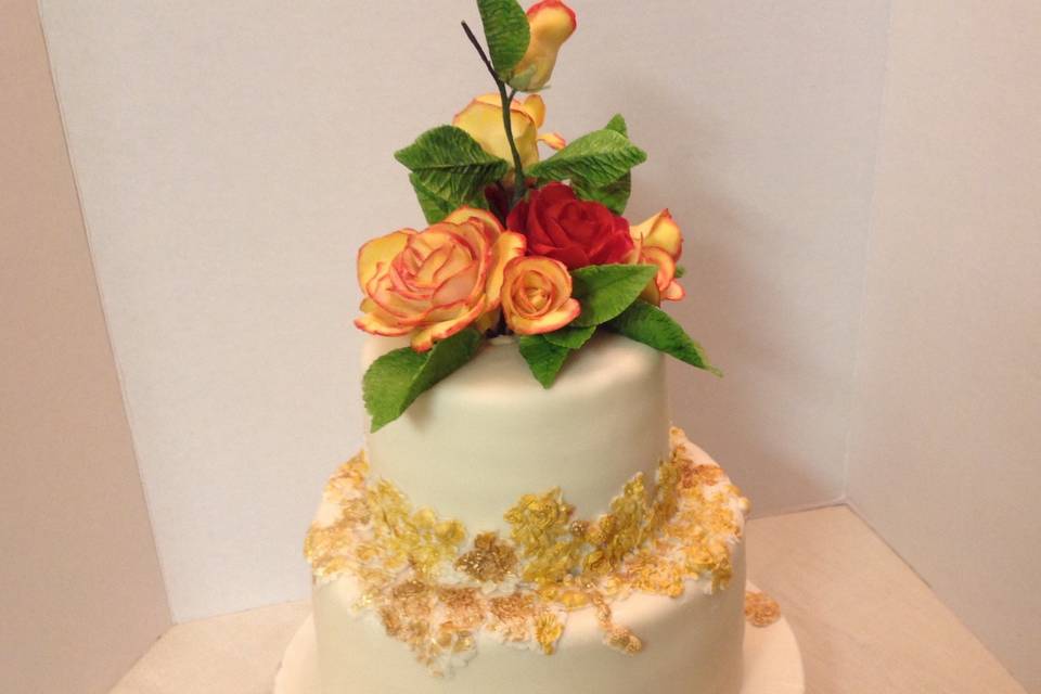 fall inspired wedding cake
