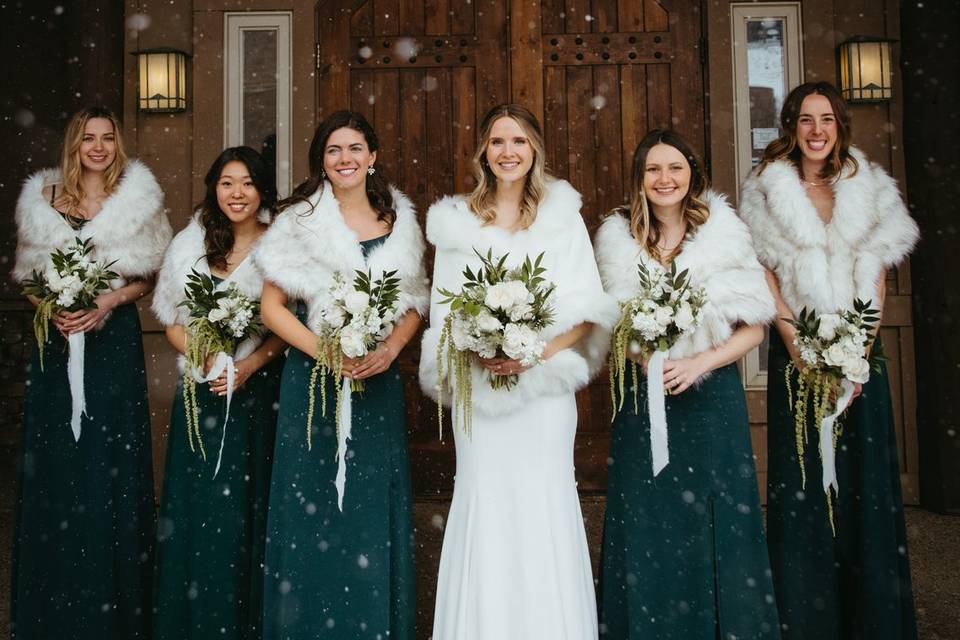 Winter Bridal Party